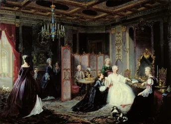 Kaiserin Katharina die Große (1729-96) erhält einen Brief, 1861